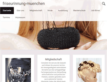 Tablet Screenshot of friseurinnung-muenchen.de